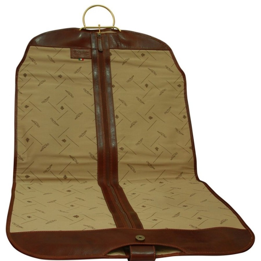 Travels Officina 66 | Leather Garment Bag "Ruda Slaska" Brown