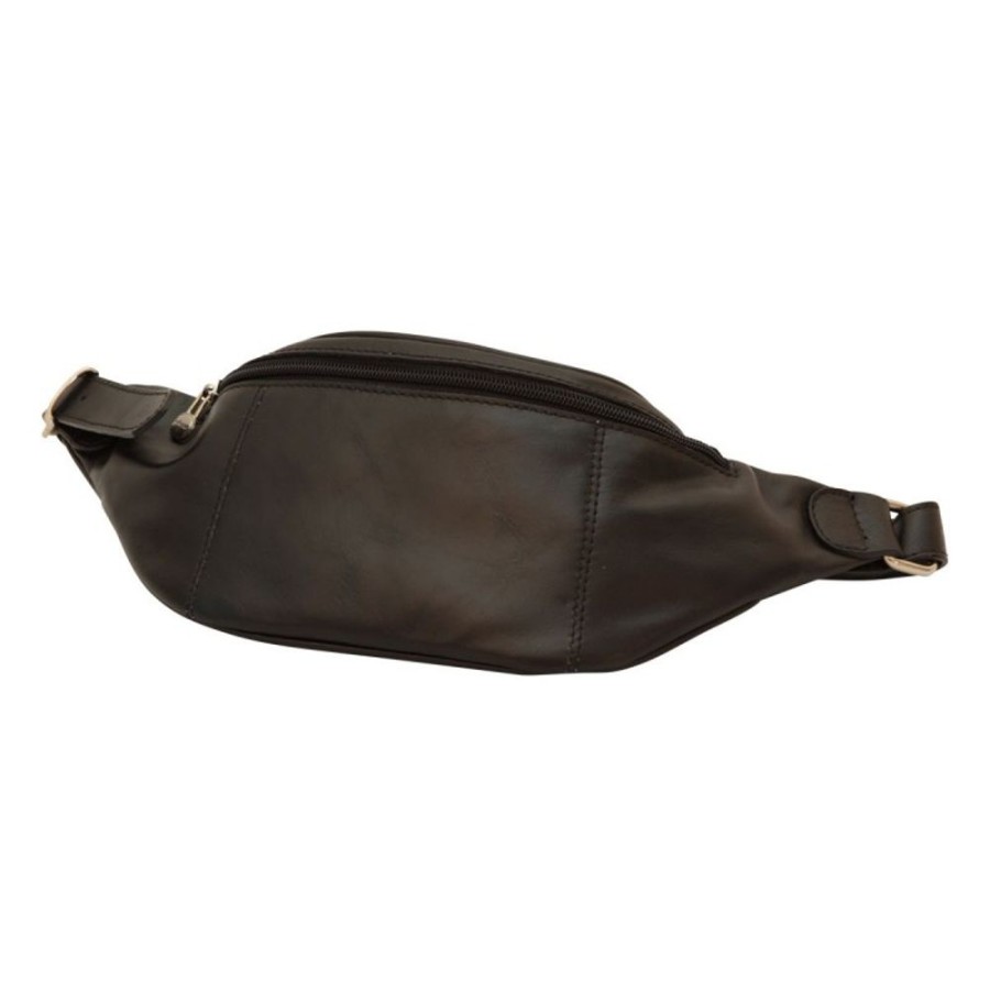 Man Officina 66 | Leather Fanny Pack "Kornik" Ne Black