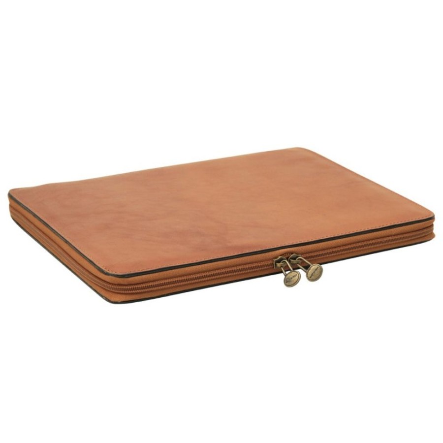 Business Officina 66 | Leather Documents Older "Elk" C Cognac