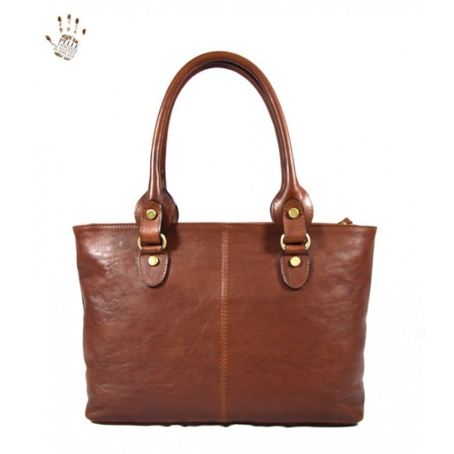 Woman Officina 66 | Leather Lady Bag "Albegna" B