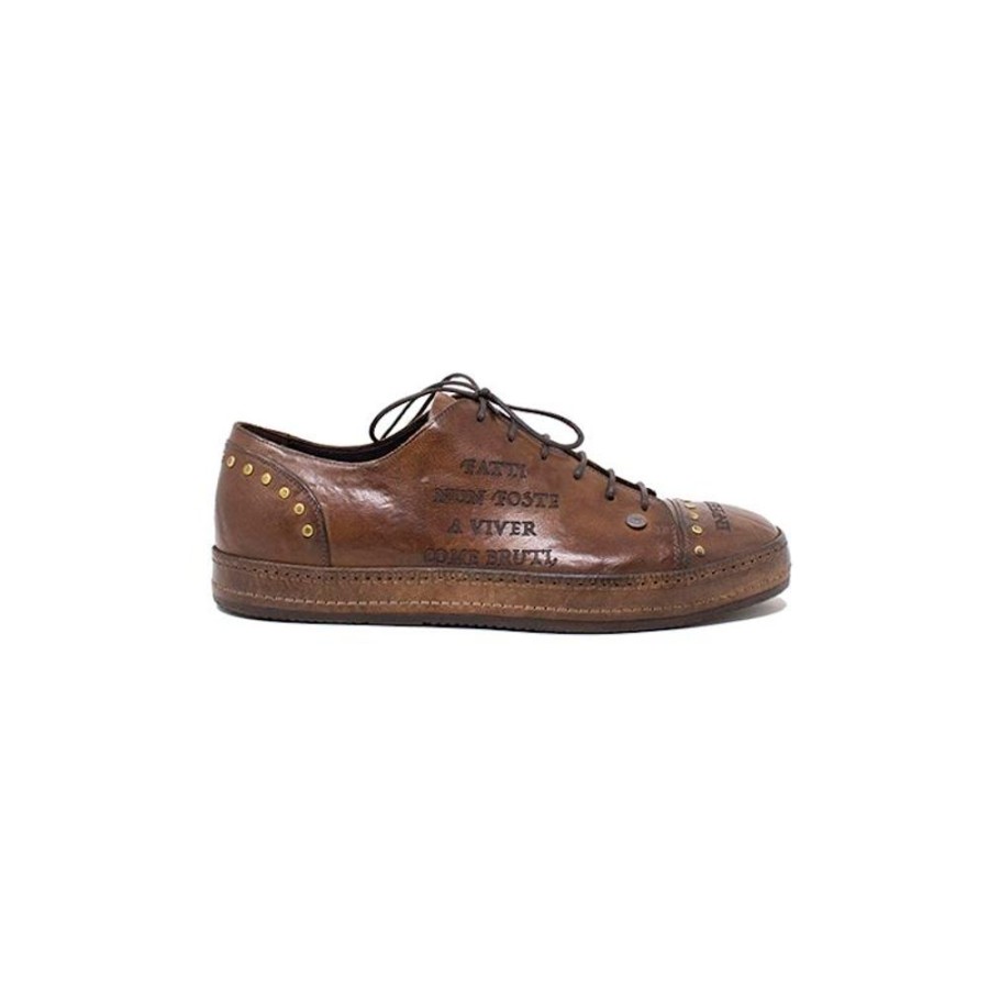 Man Maledetti Toscani Leather Men'S Shoes Maledetti Toscani | Leather Man Sneaker "Inferno Canto Xxvi"