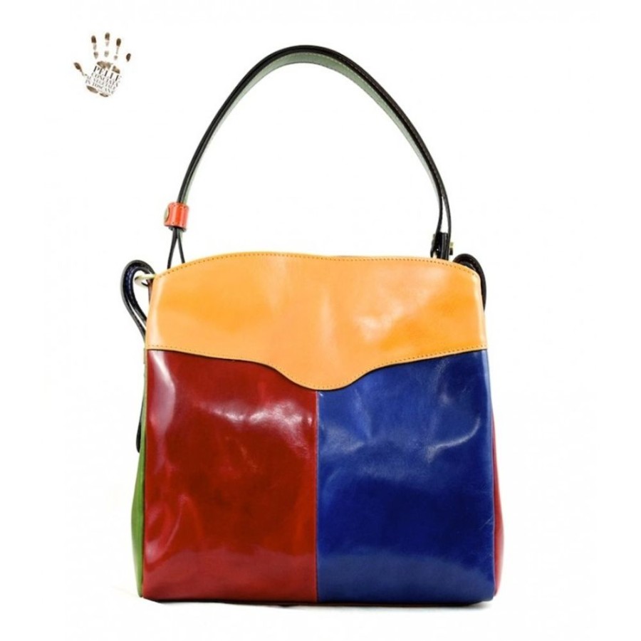 Woman Officina 66 | Leather Lady Bag "Montieri" Multicolor