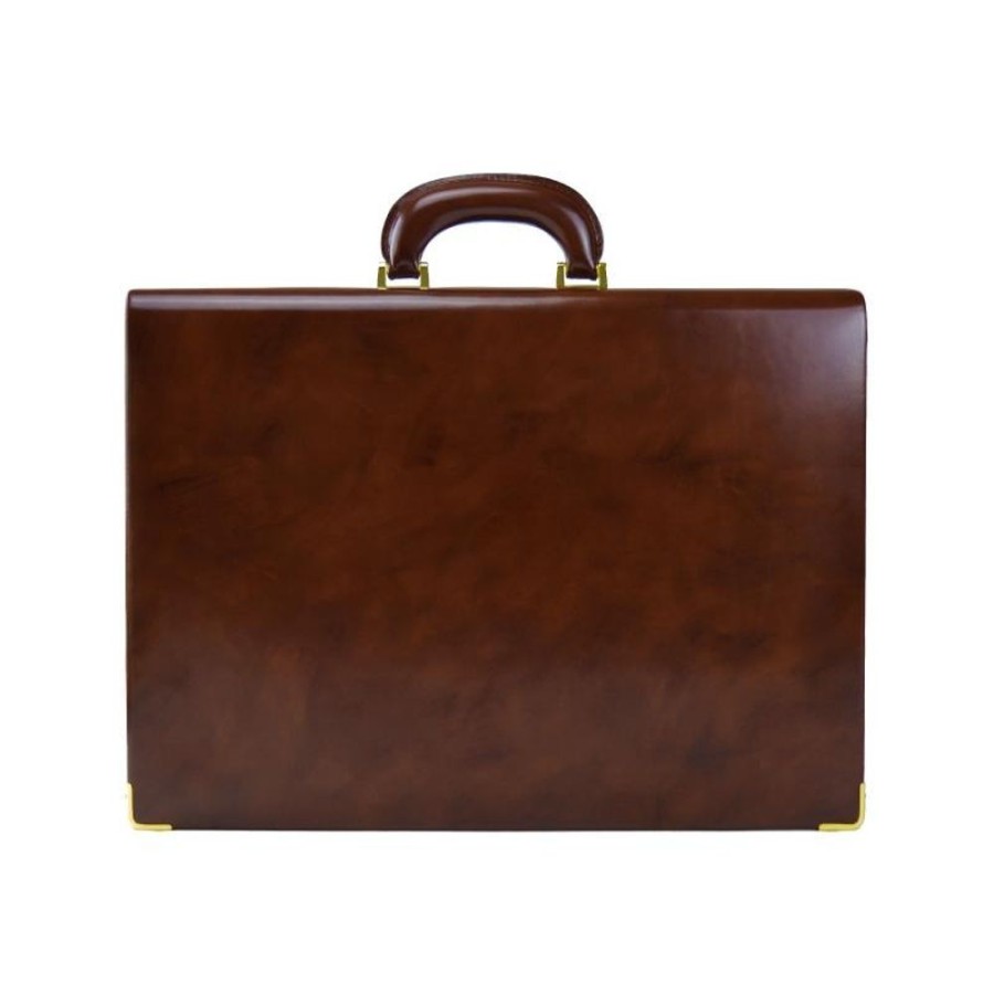 Business Pratesi | Leather Briefcase 24 H "Machiavelli Slim"