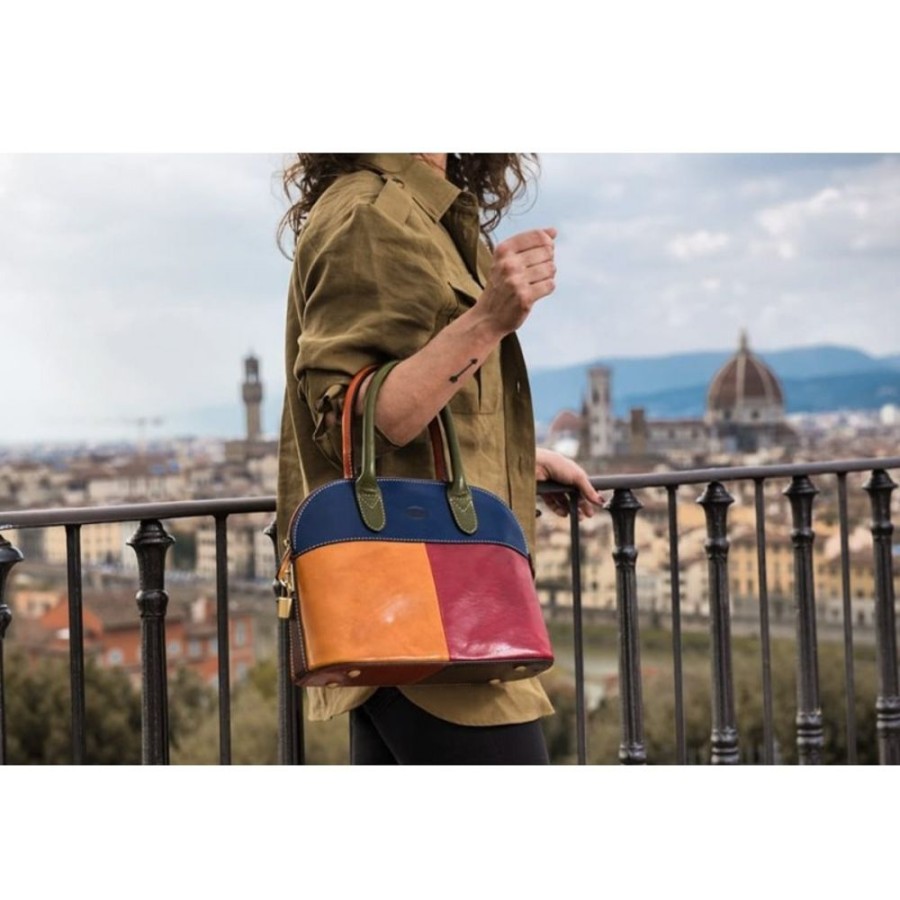 Woman Officina 66 | Leather Lady Bag "Angela" Multicolor