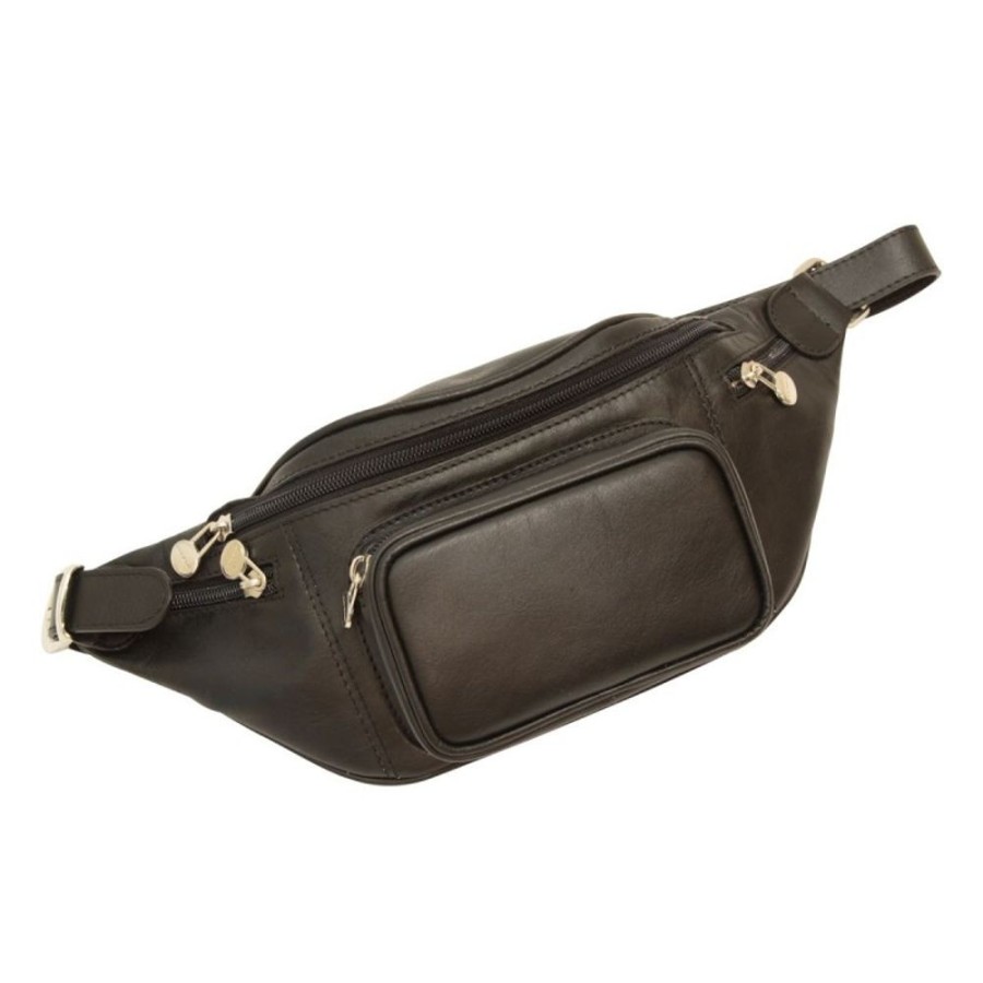 Man Officina 66 | Leather Fanny Pack "Goluchow" Cz Black