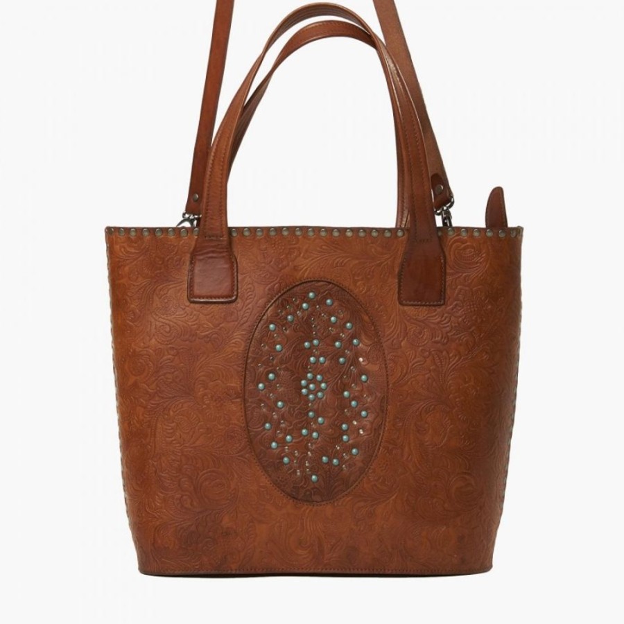 Woman Maledetti Toscani | Leather Lady Bag "Stampata Media" Honey