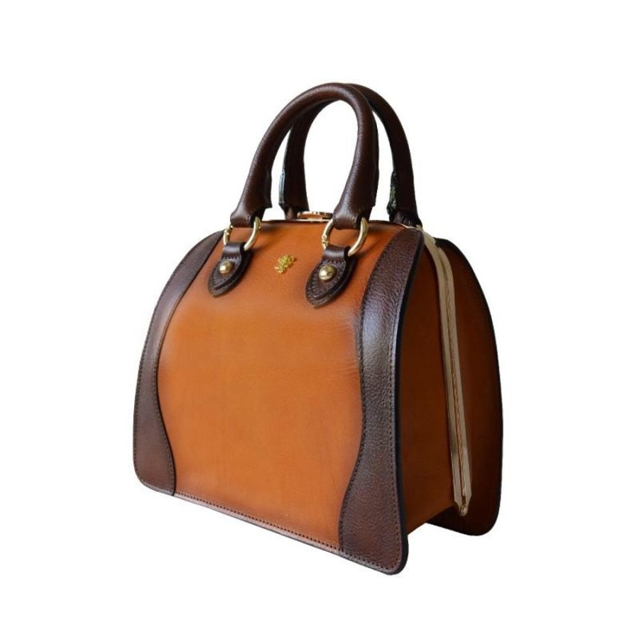 Woman Pratesi | Lovely Woman Bag Of Leather Vegetable Tanned "Saturnia"