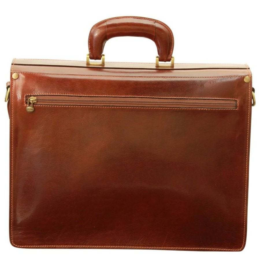 Business Officina 66 Leather Men'S Briefcase | Leather Man Briefcase "Bydgoszcz"