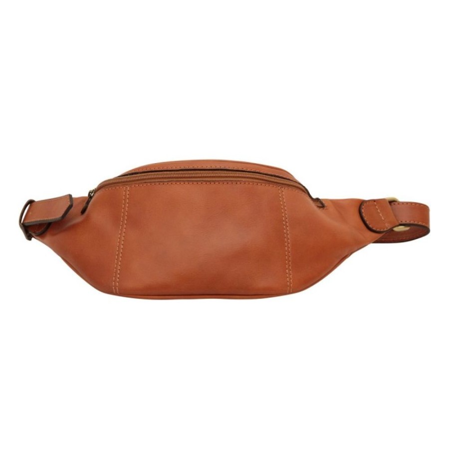 Man Officina 66 | Leather Fanny Pack "Kornik" Ko Cognac