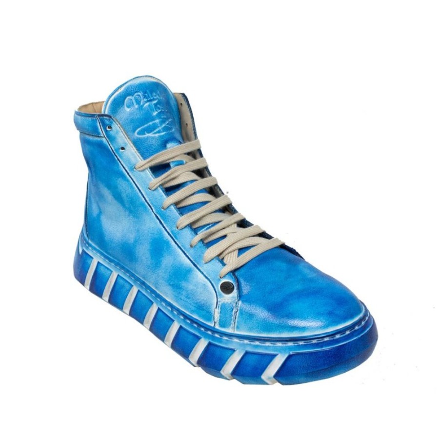 Woman Maledetti Toscani Leather Women'S Shoes Maledetti Toscani | Women'S Leather Sneakers "Mary" Bl Blue