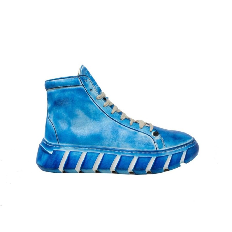 Woman Maledetti Toscani Leather Women'S Shoes Maledetti Toscani | Women'S Leather Sneakers "Mary" Bl Blue