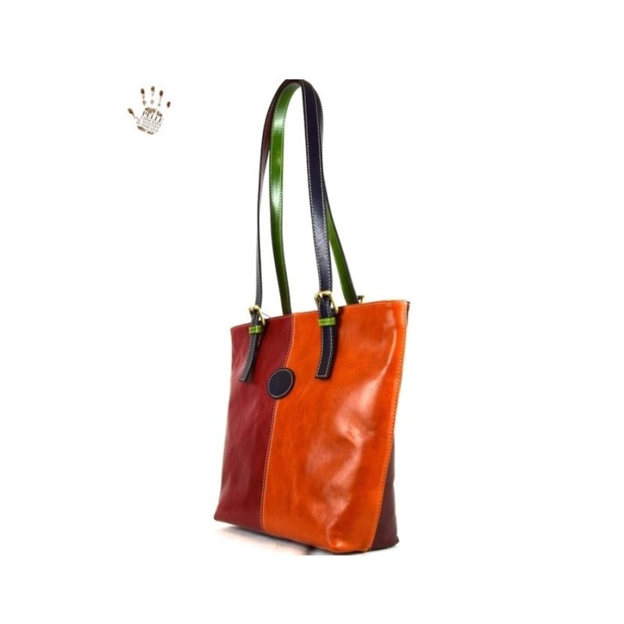 Woman Officina 66 | Leather Lady Bag "Alberese" Multicolor