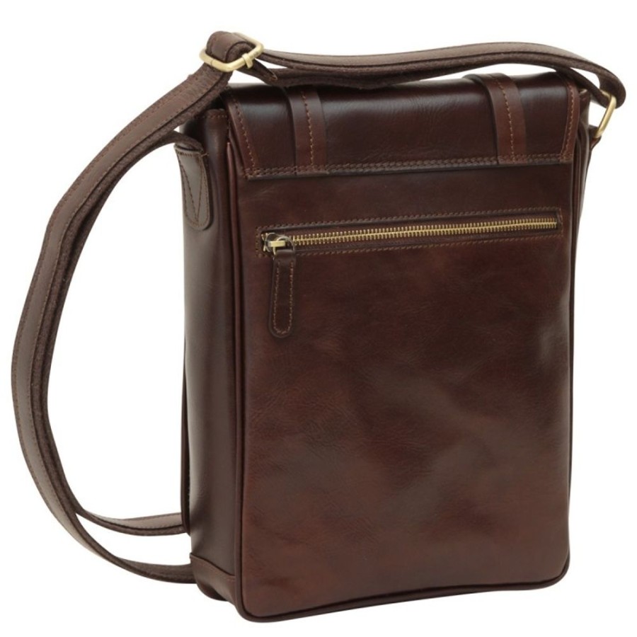 Man Officina 66 | Leather Man Bag "Krasiczyn" Db Dark Brown