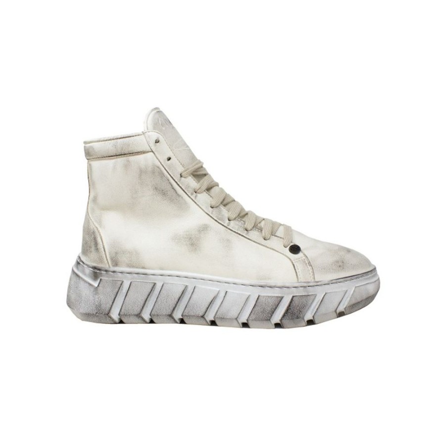 Woman Maledetti Toscani Leather Women'S Shoes Maledetti Toscani | Women'S Leather Sneakers "Mary" Pan Cream