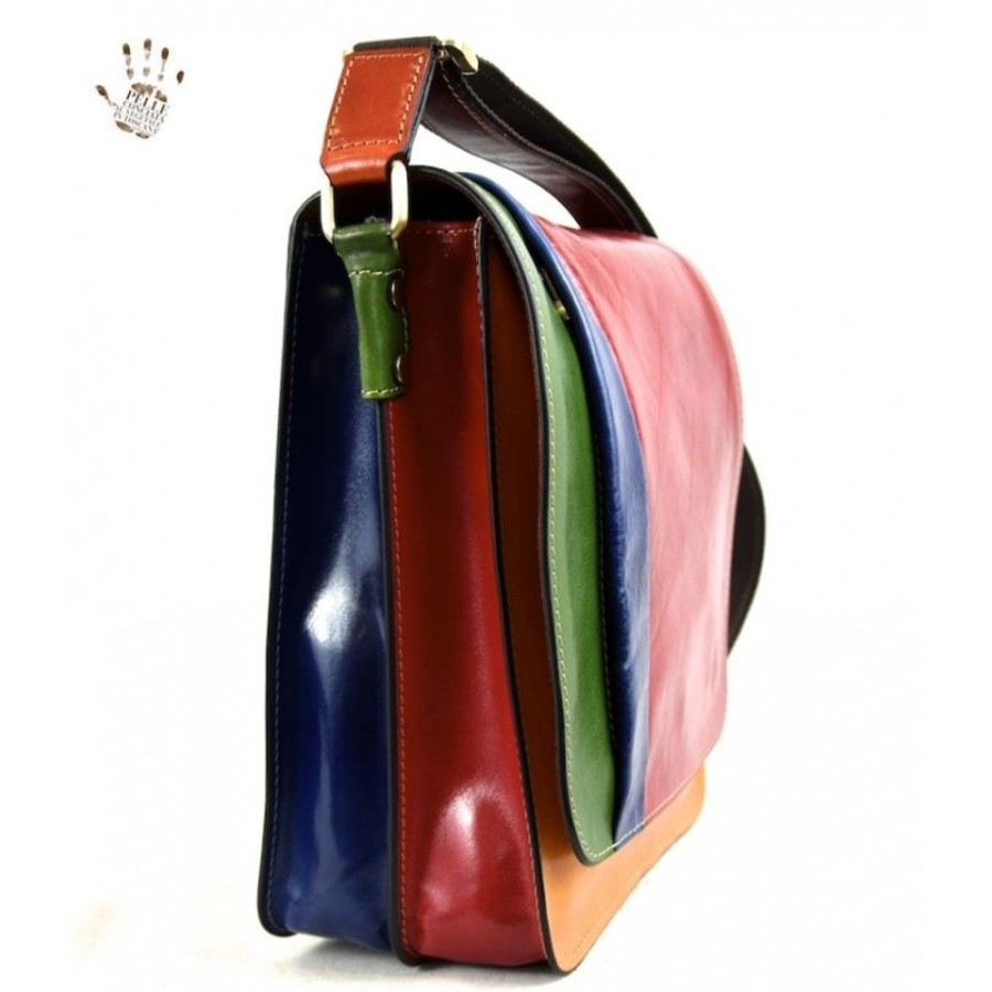 Woman Officina 66 | Leather Lady Bag "Santerno" Multicolor