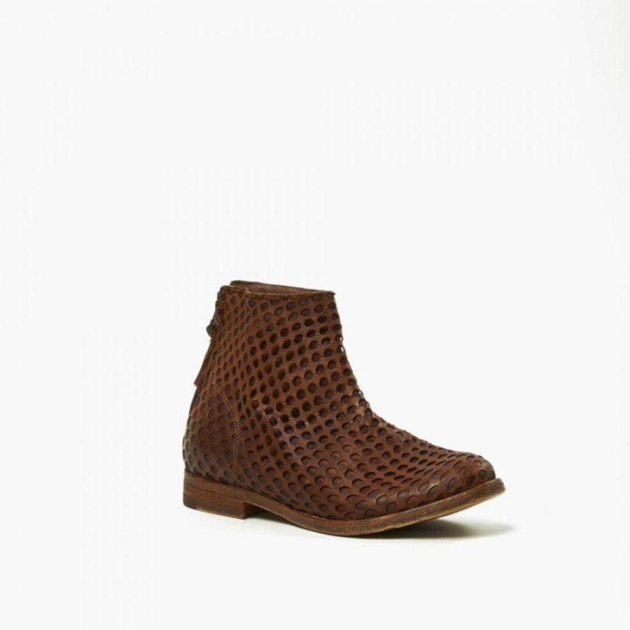 Woman Maledetti Toscani Leather Women'S Shoes Maledetti Toscani | Leather Woman Boot "Forato" Mi Honey