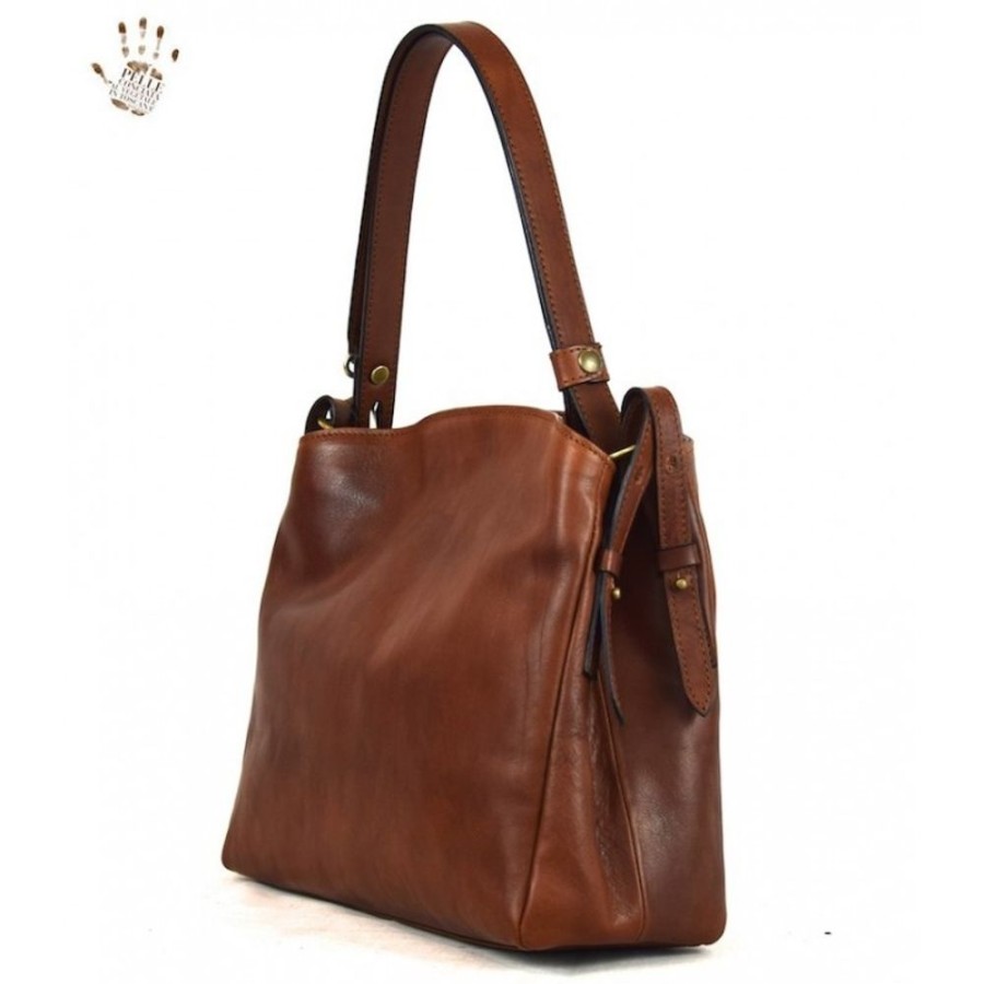 Woman Officina 66 | Leather Lady Bag "Montieri" Brown