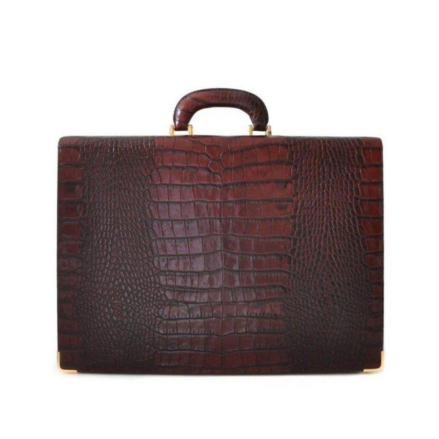 Business Pratesi | Leather Attach Case 24H "Machiavelli" Slim Ca