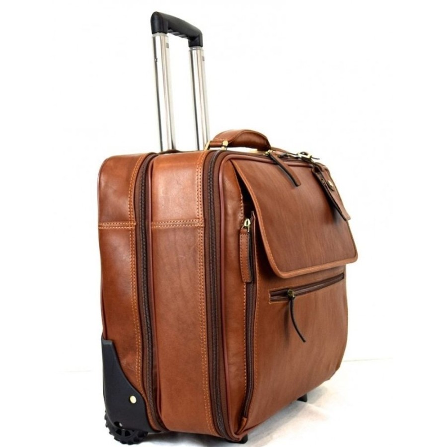 Travels Officina 66 | Leather Trolley "Morellino"