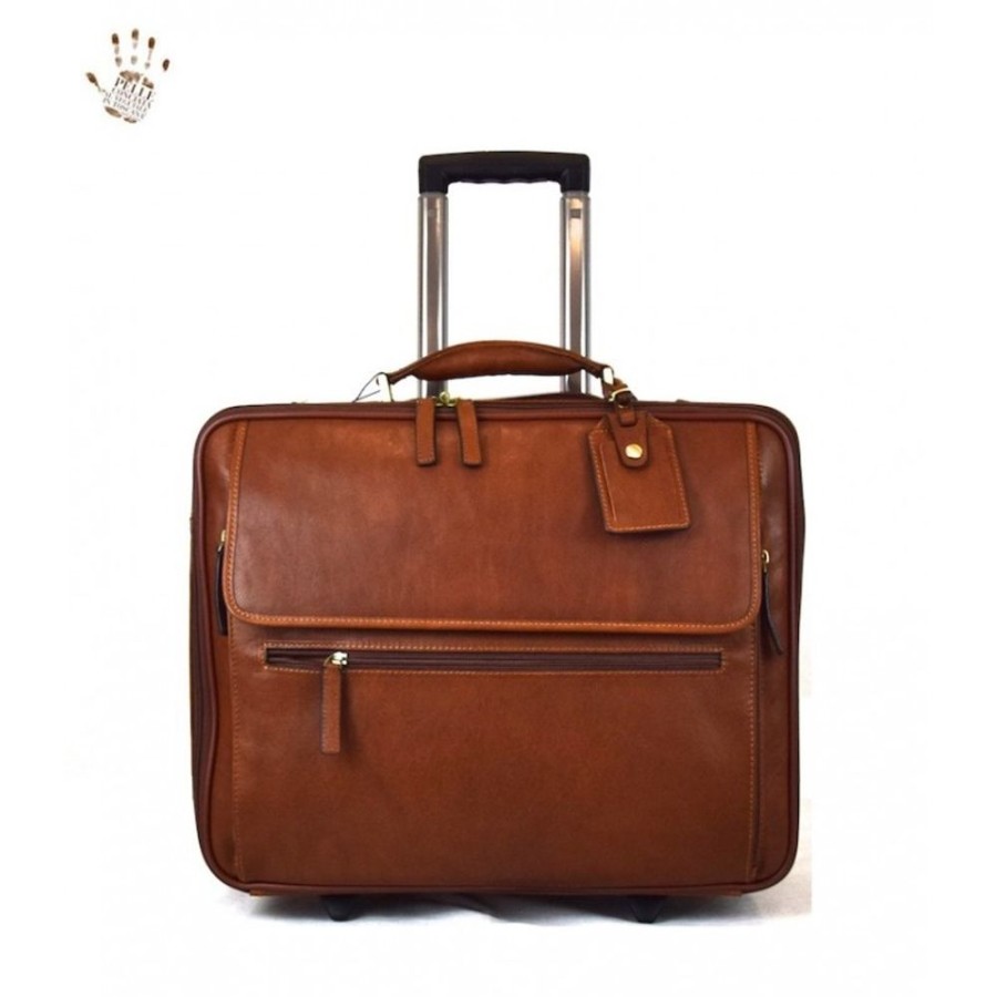 Travels Officina 66 | Leather Trolley "Morellino"