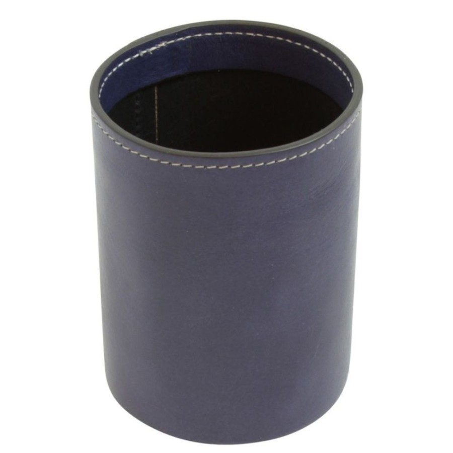 Business Officina 66 | Leather Pen Cup "Warszawa" Co Blue