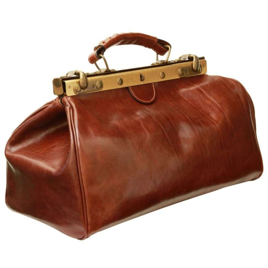 Business Officina 66 | Leather Doctor Bag "Kartuzy" Brown