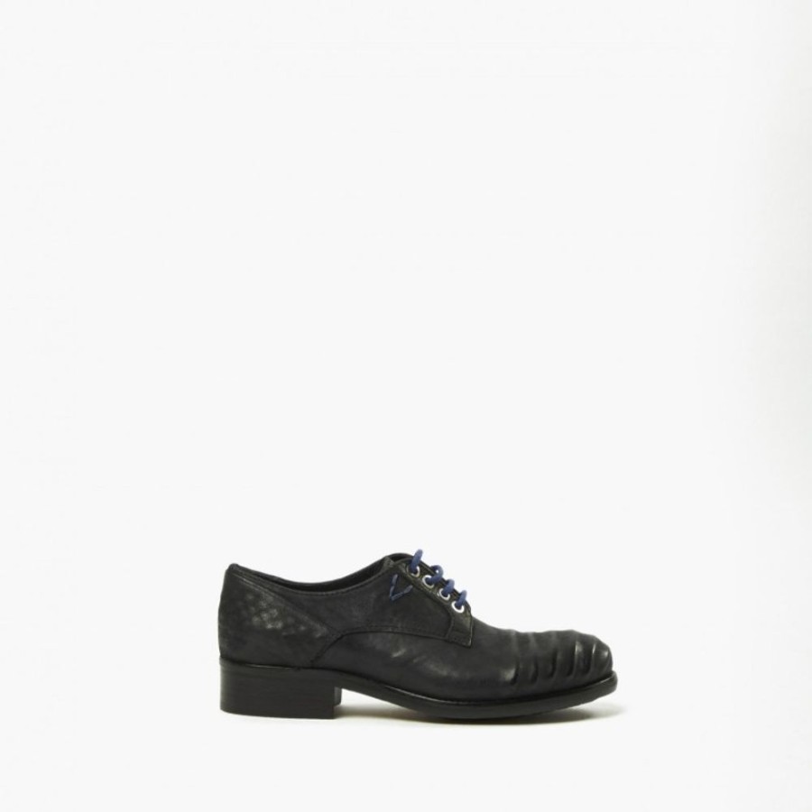 Woman Maledetti Toscani Leather Women'S Shoes Maledetti Toscani | Leather Derby Woman "Onde" Black