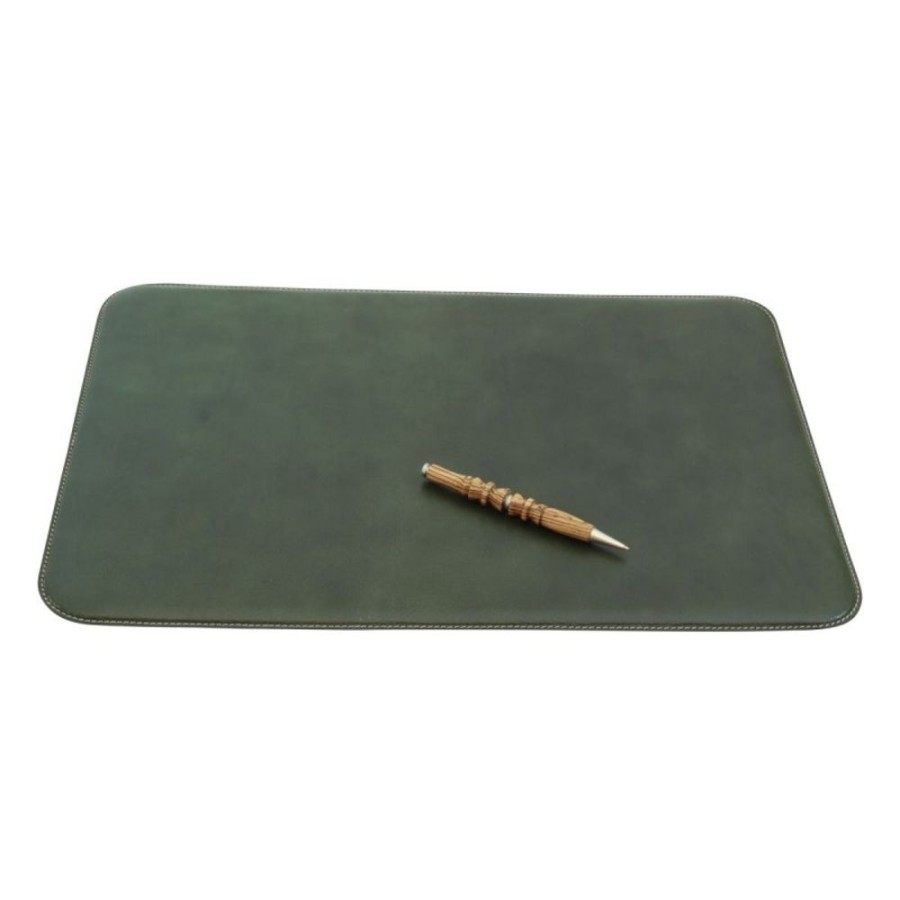 Business Officina 66 | Leather Desk Pad "Warszawa" Ve Dark Green