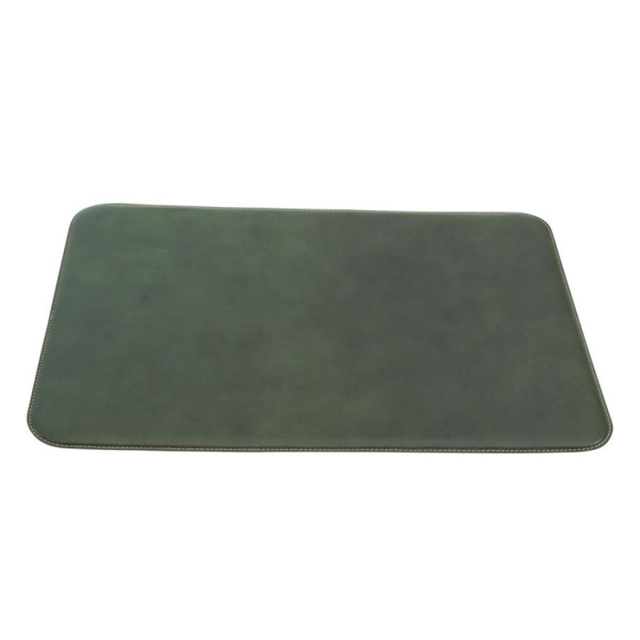 Business Officina 66 | Leather Desk Pad "Warszawa" Ve Dark Green