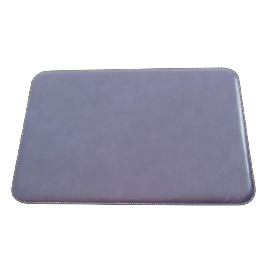 Business Officina 66 | Leather Desk Pad "Warszawa" Co Blue