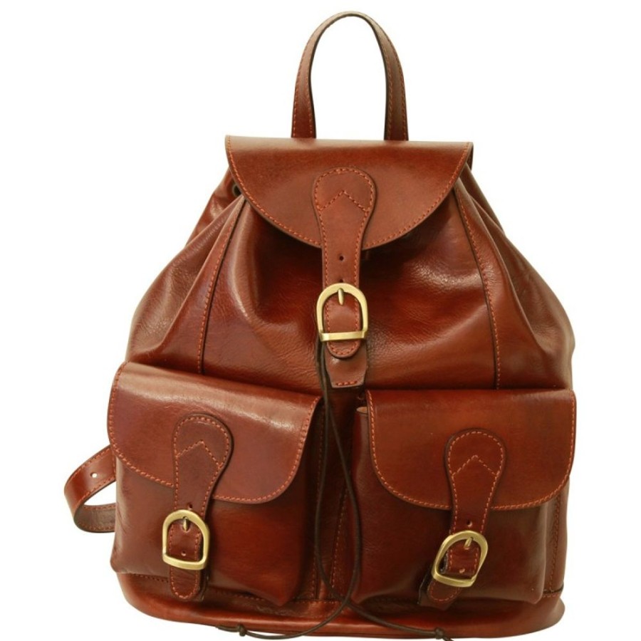 Travels Officina 66 | Leather Backpack "Gryfice" Brown