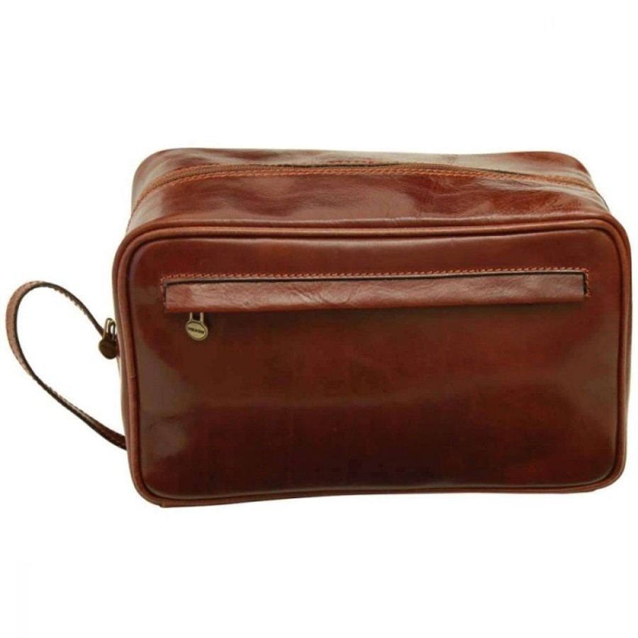 Travels Officina 66 | Leather Beautycase "Turek" Br Brown