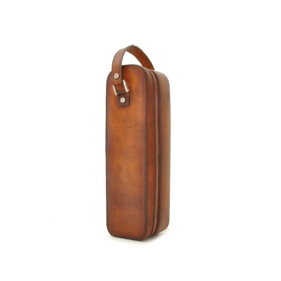 Business Pratesi | Leather Winecase "Bacco" B Brown