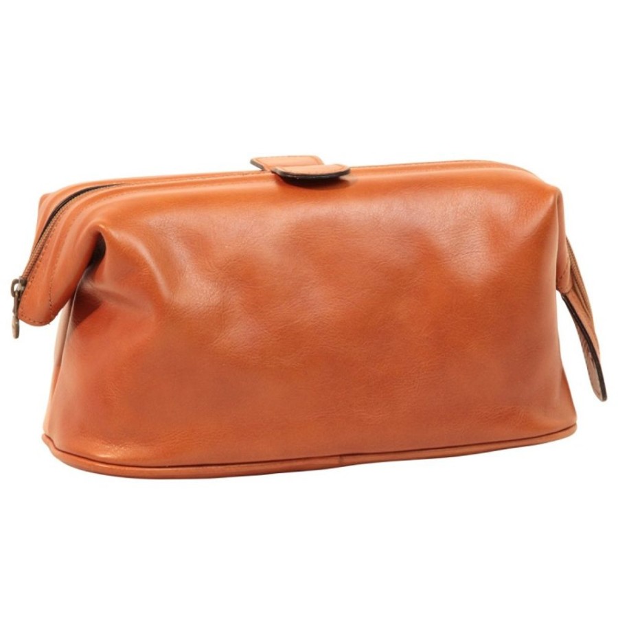 Travels Officina 66 | Leather Beautycase "Margherita" Ko Cognac