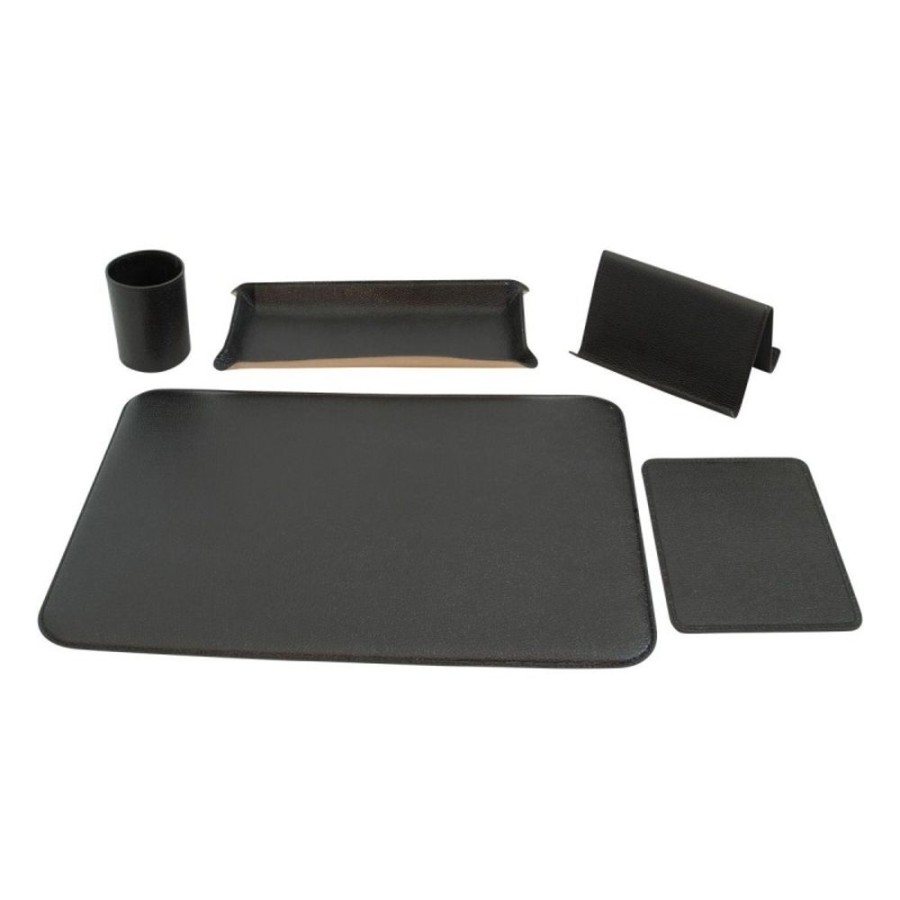 Business Officina 66 | Leather Desk Kit "Poznan" Ne Black