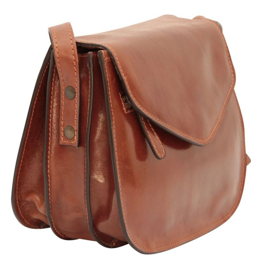 Woman Officina 66 | Leather Shoulder Bag "Maremmana" Brown