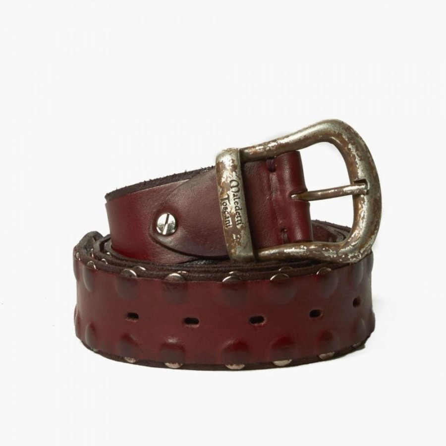 Man Maledetti Toscani | Leather Belts "Club 72" Bor Bordeaux