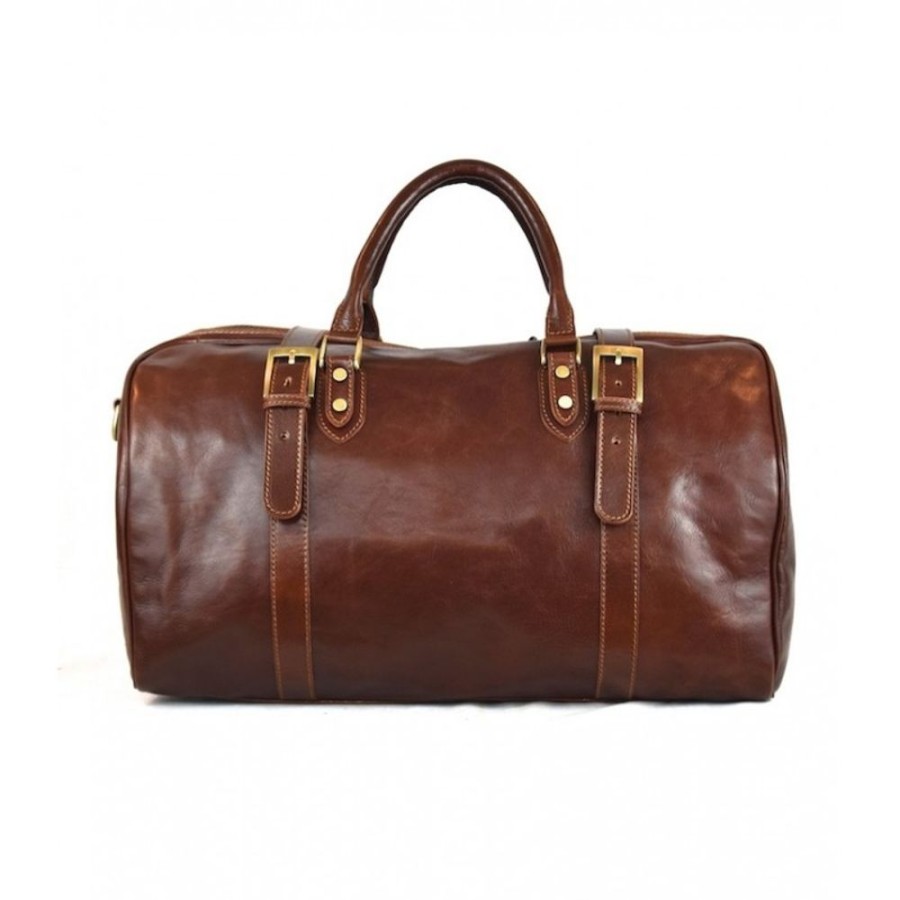 Travels Officina 66 | Leather Travel Bag "Ornello" Brown