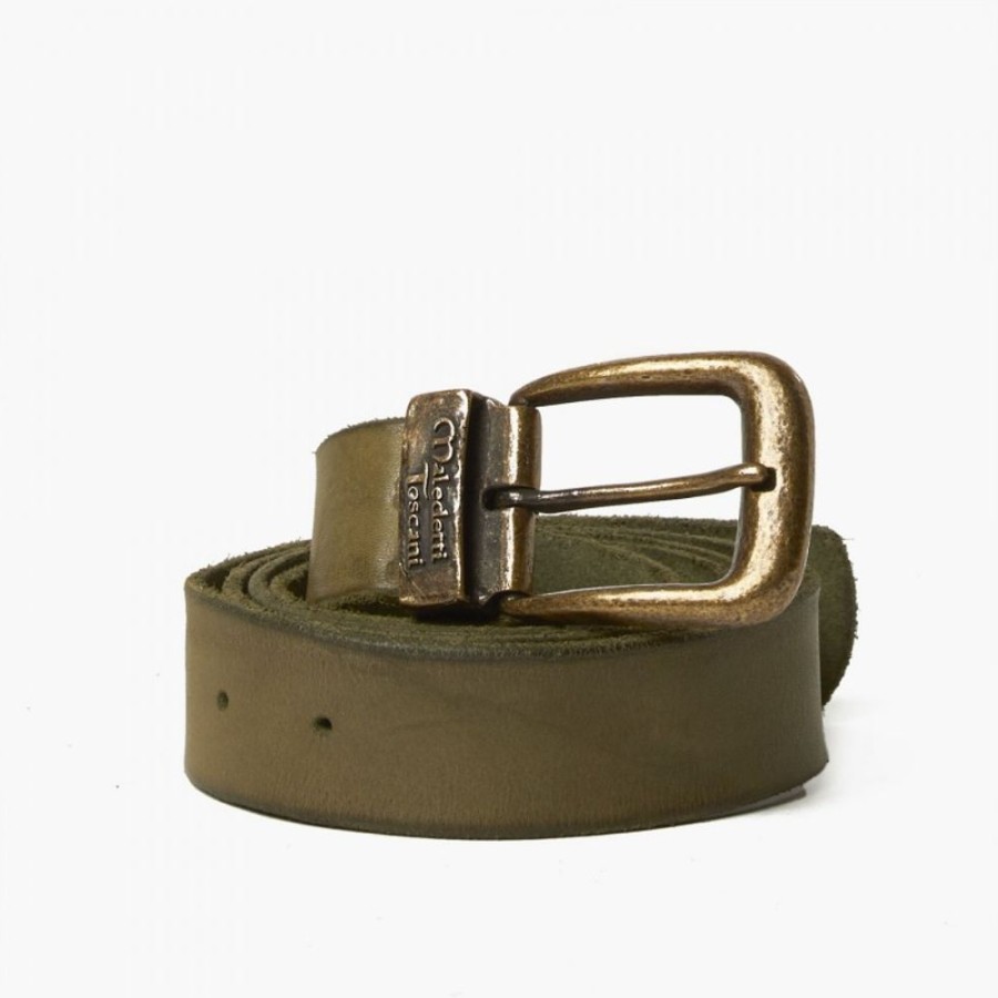 Man Maledetti Toscani | Leather Belts "Maily" Zi Green