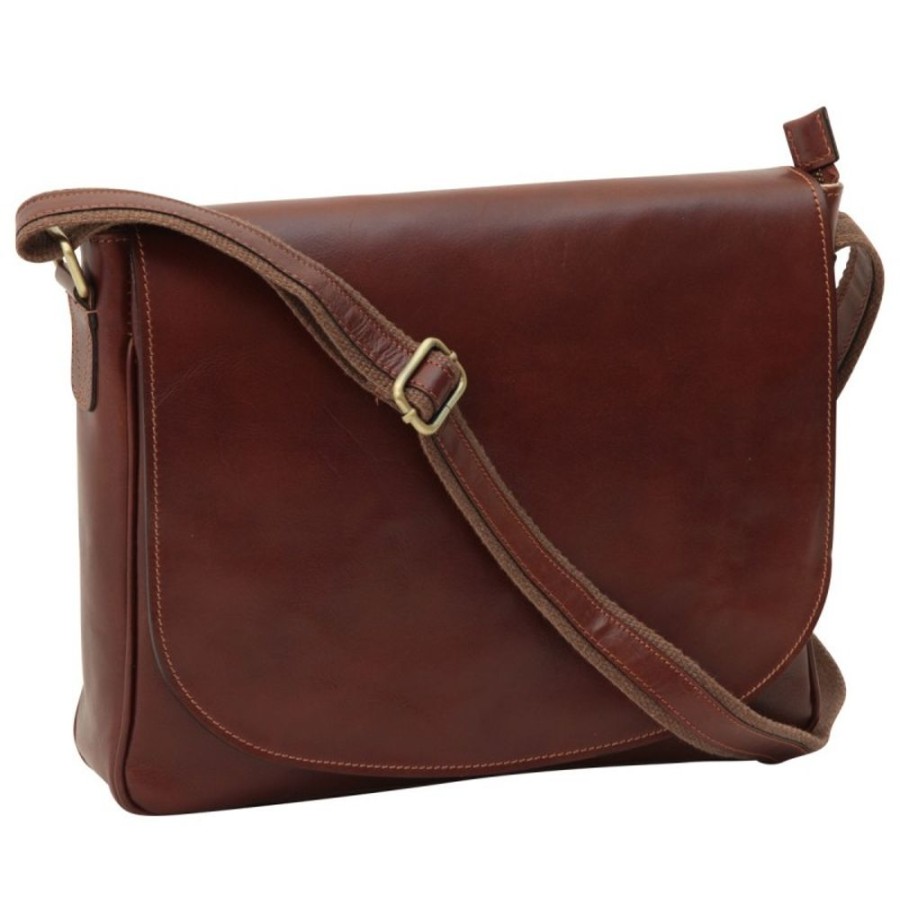 Business Officina 66 | Leather Man Bag "Konin" B Brown