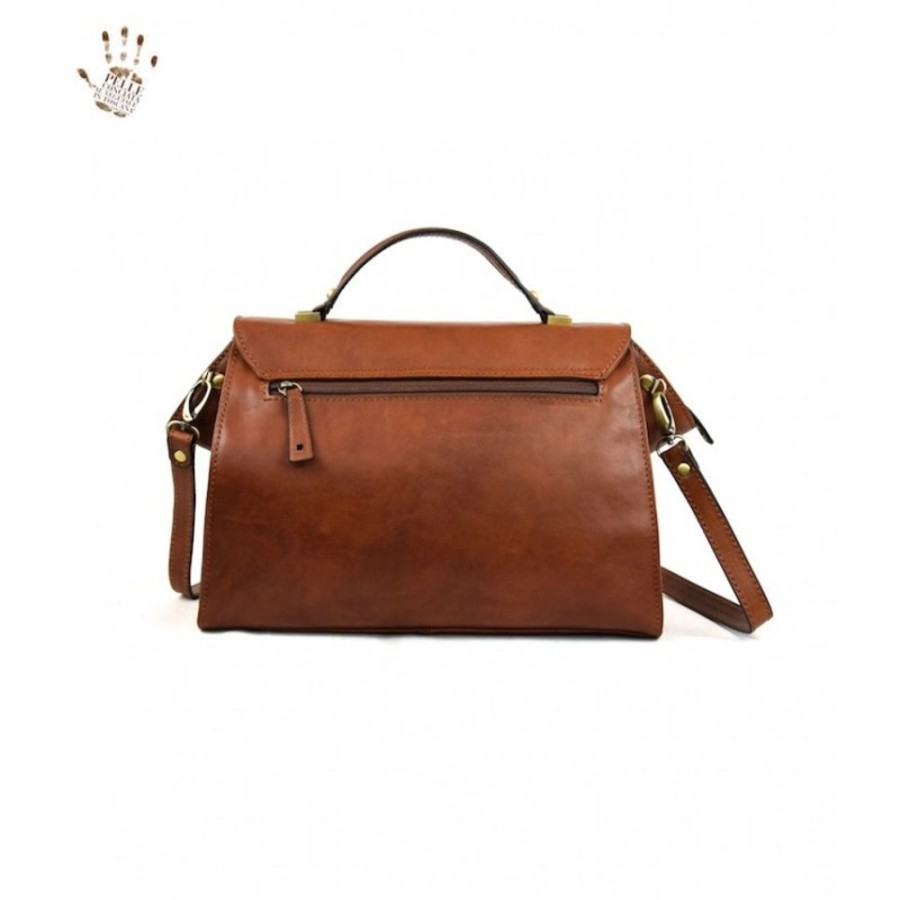 Woman Officina 66 | Leather Lady Bag "Montecristo" Brown