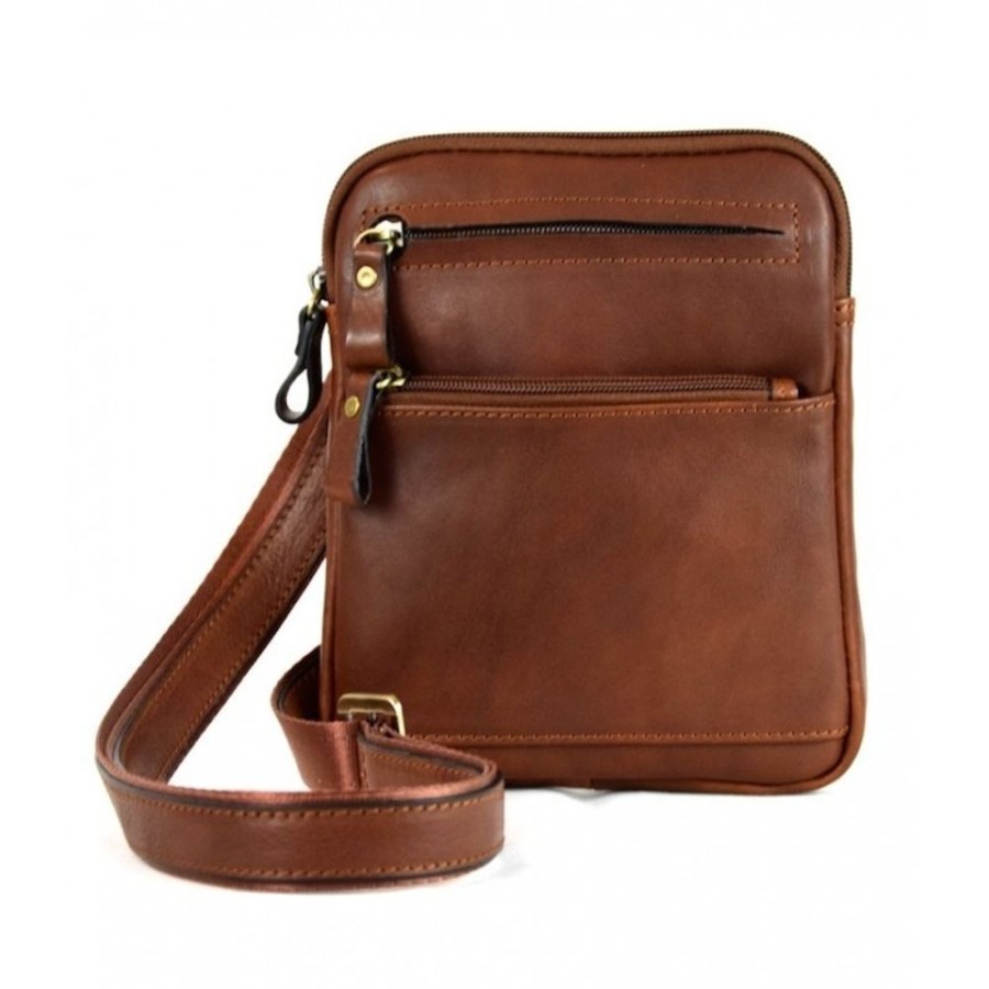 Man Officina 66 | Leather Man Bag "Ilviero" Brown