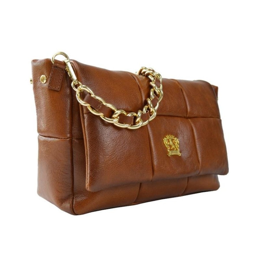 Woman Pratesi | Leather Shoulder Bag "Impruneta" Brown