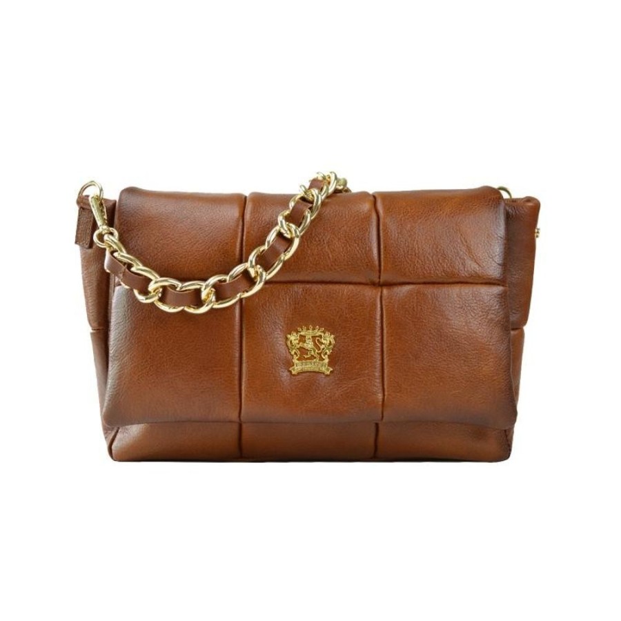 Woman Pratesi | Leather Shoulder Bag "Impruneta" Brown