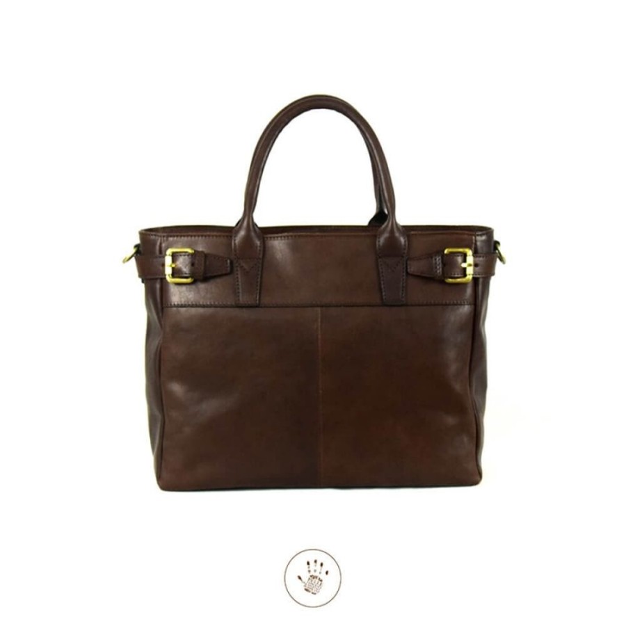 Business Officina 66 | Leather Briefcase Woman "Civitella"