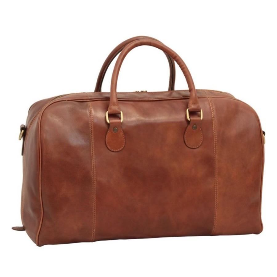 Travels Officina 66 | Leather Duffel Bag "Ostrawa" B Brown