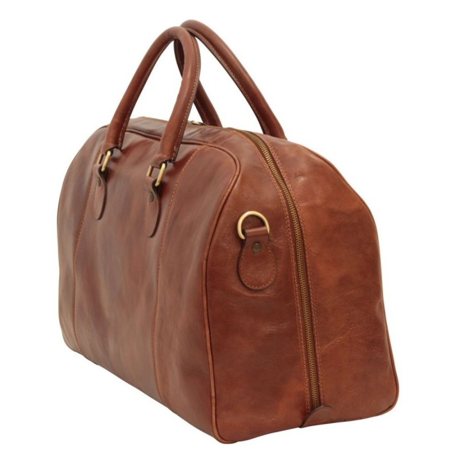 Travels Officina 66 | Leather Duffel Bag "Ostrawa" B Brown