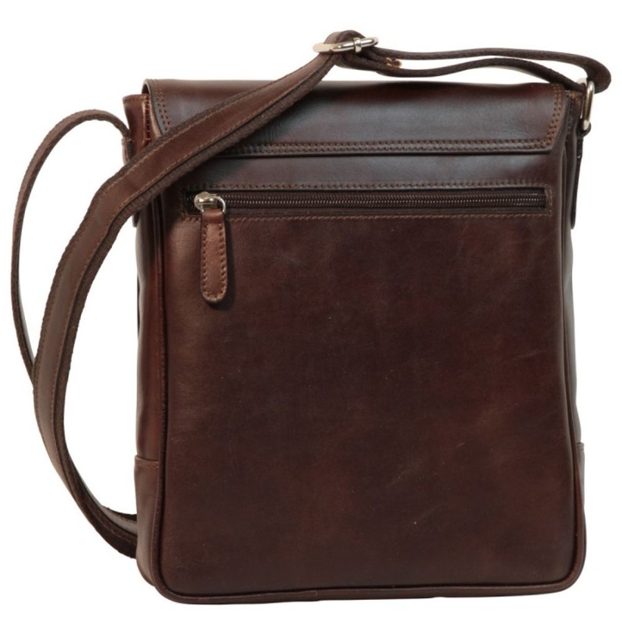 Man Officina 66 | Leather Man Messenger "Wronki" Dark Brown