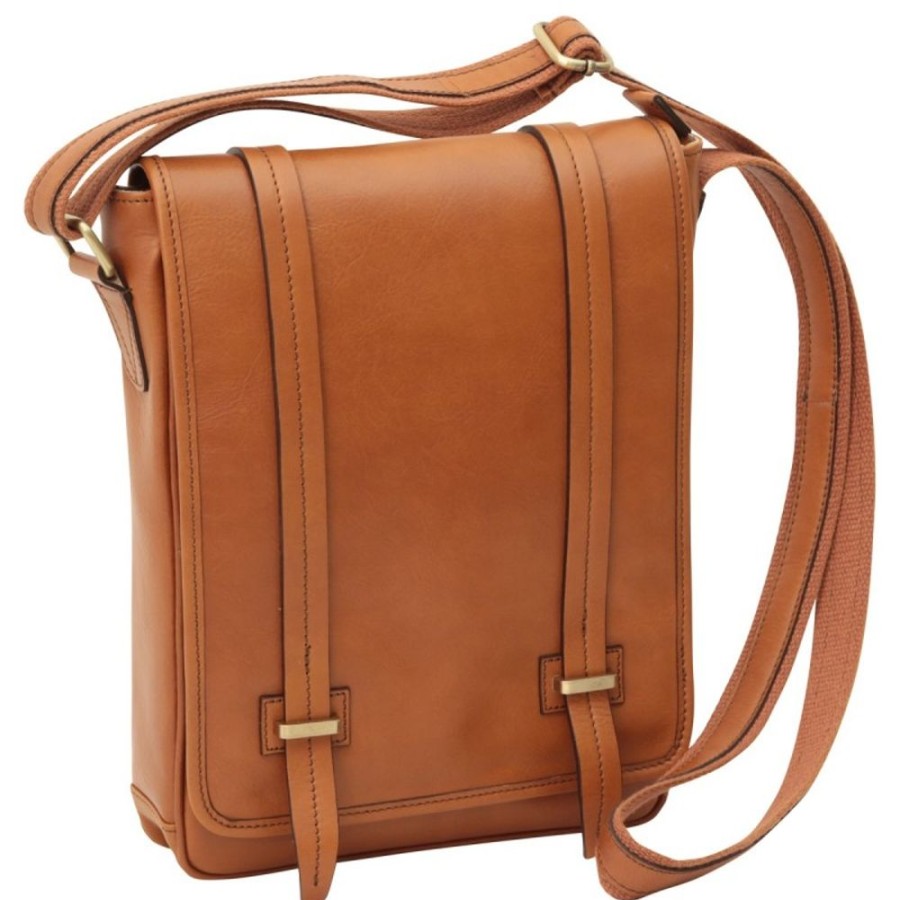 Man Officina 66 | Leather Man Bag "Krasiczyn" C Cognac