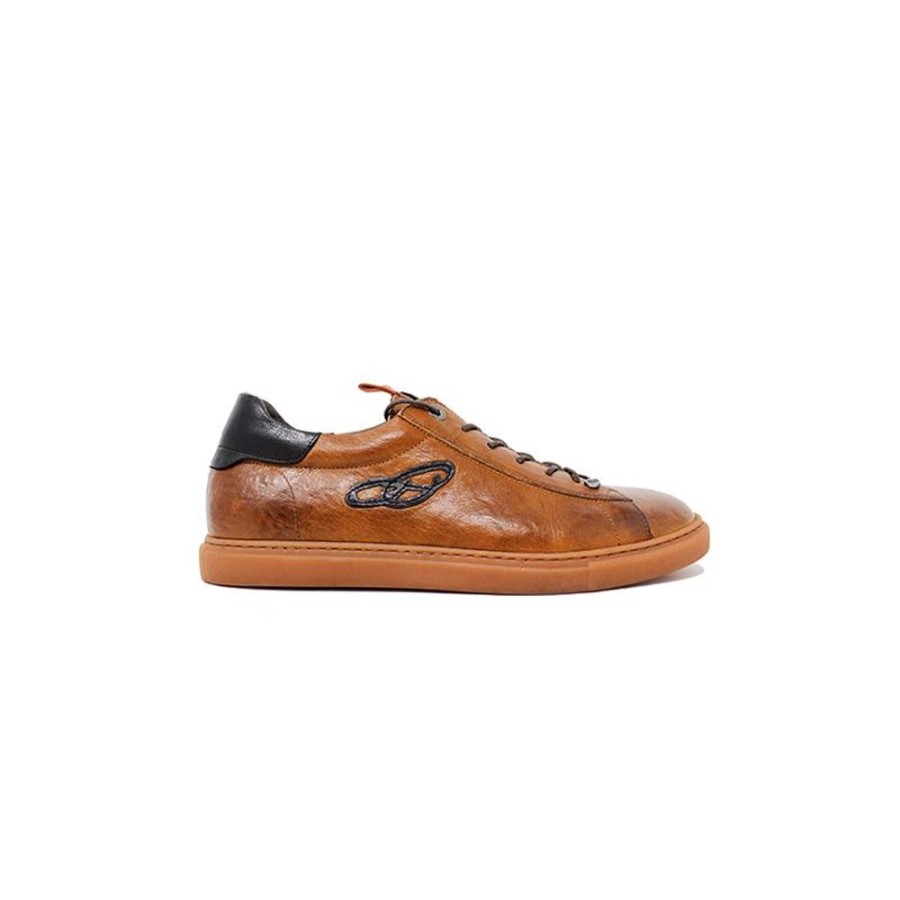 Man Maledetti Toscani Leather Men'S Shoes Maledetti Toscani | Leather Sneakers "Jesse Owens" Bicolore